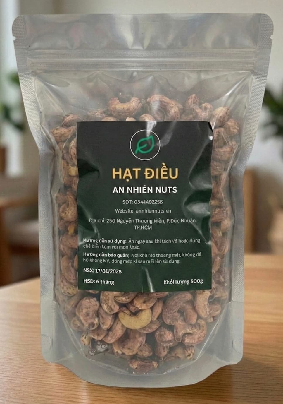 Hạt điều rang muối 0.5kg